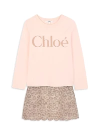 Little Girl's & Logo Long-Sleeve T-Shirt