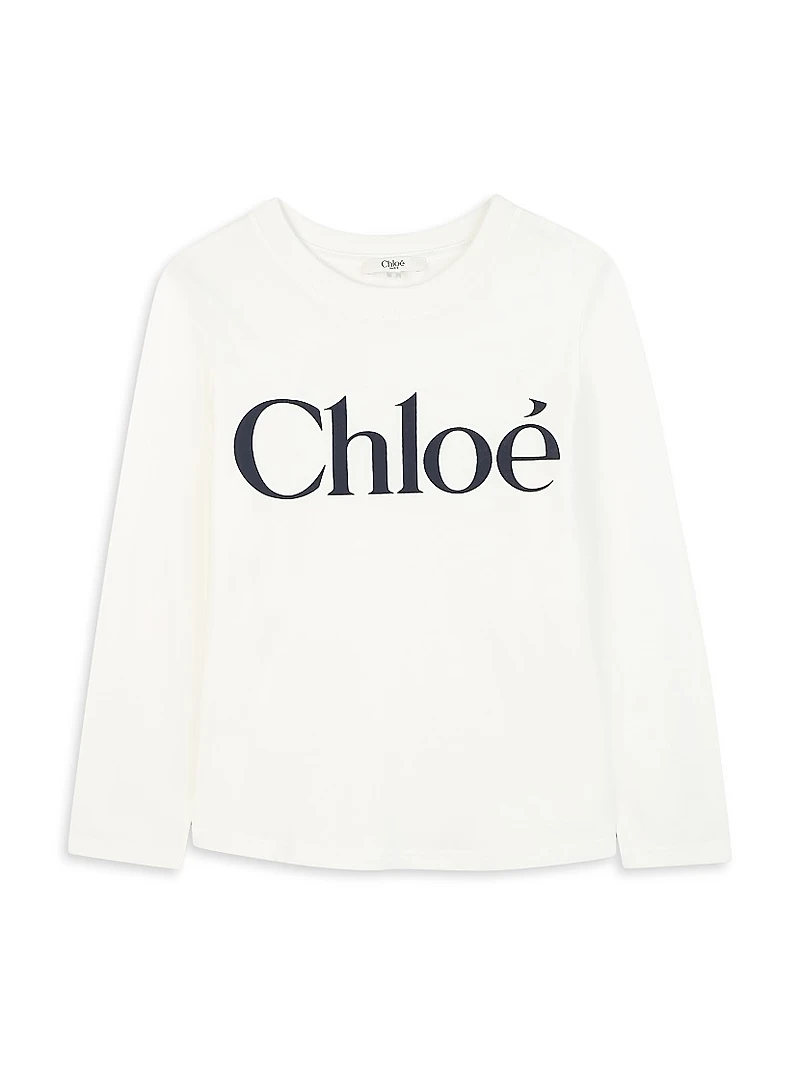 Little Girl's & Logo Long-Sleeve T-Shirt