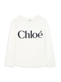 Little Girl's & Logo Long-Sleeve T-Shirt