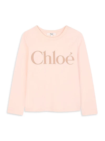 Little Girl's & Logo Long-Sleeve T-Shirt