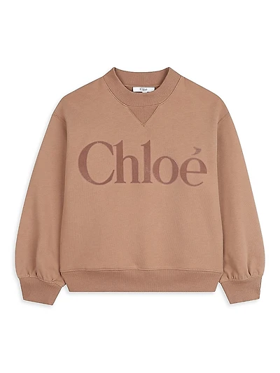 Little Girl's & Logo Crewneck Sweatshirt