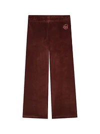 Little Girl's & Velvet Jogger Trousers