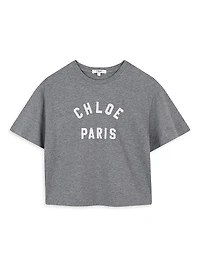 Little Girl's & Logo Crewneck T-Shirt