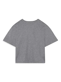 Little Girl's & Logo Crewneck T-Shirt