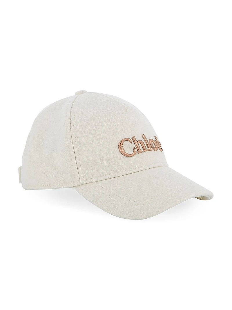 Girl's Logo Wool-Blend Cap