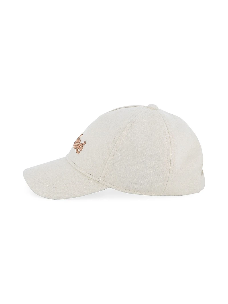 Girl's Logo Wool-Blend Cap