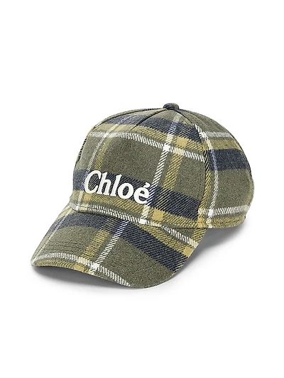Girl's Logo Plaid Cap