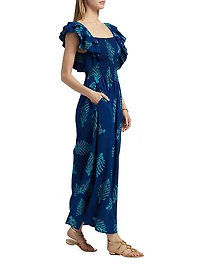 Sola Printed A-Line Maxi Dress