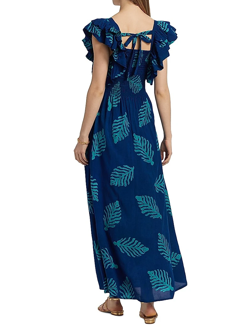 Sola Printed A-Line Maxi Dress