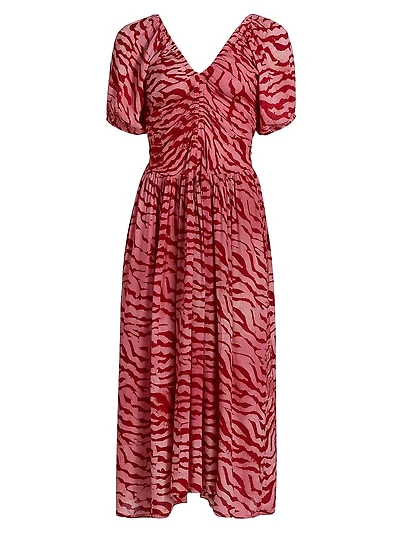 Bori Printed A-Line Midi-Dress