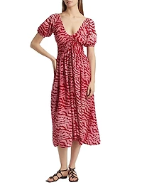 Bori Printed A-Line Midi-Dress