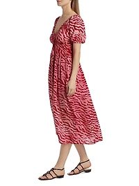 Bori Printed A-Line Midi-Dress