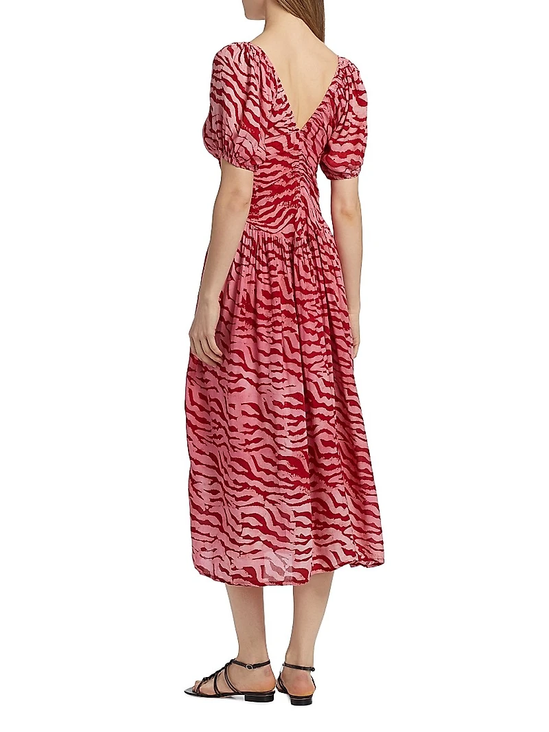 Bori Printed A-Line Midi-Dress