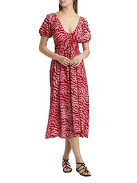 Bori Printed A-Line Midi-Dress