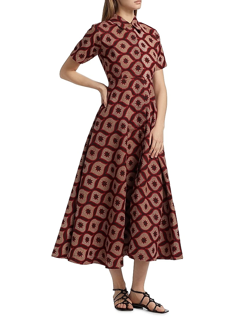 Feyi Printed Midi-Dress