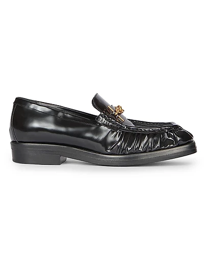 Sync-Glazed Leather Loafers