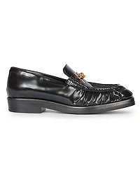 Sync-Glazed Leather Loafers