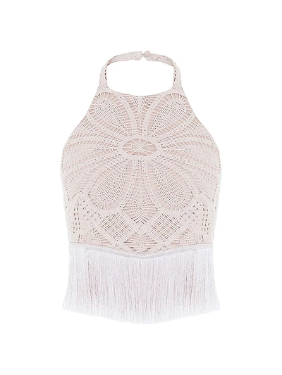 Flower Crochet Halter Top