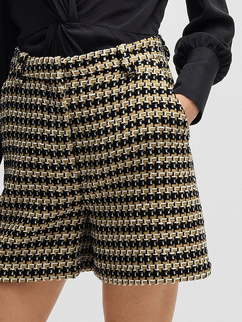 Relaxed-Fit Shorts Tweed