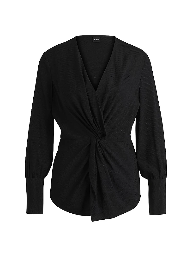 Regular-Fit Blouse Silk