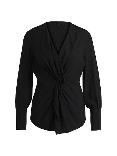Regular-Fit Blouse Silk