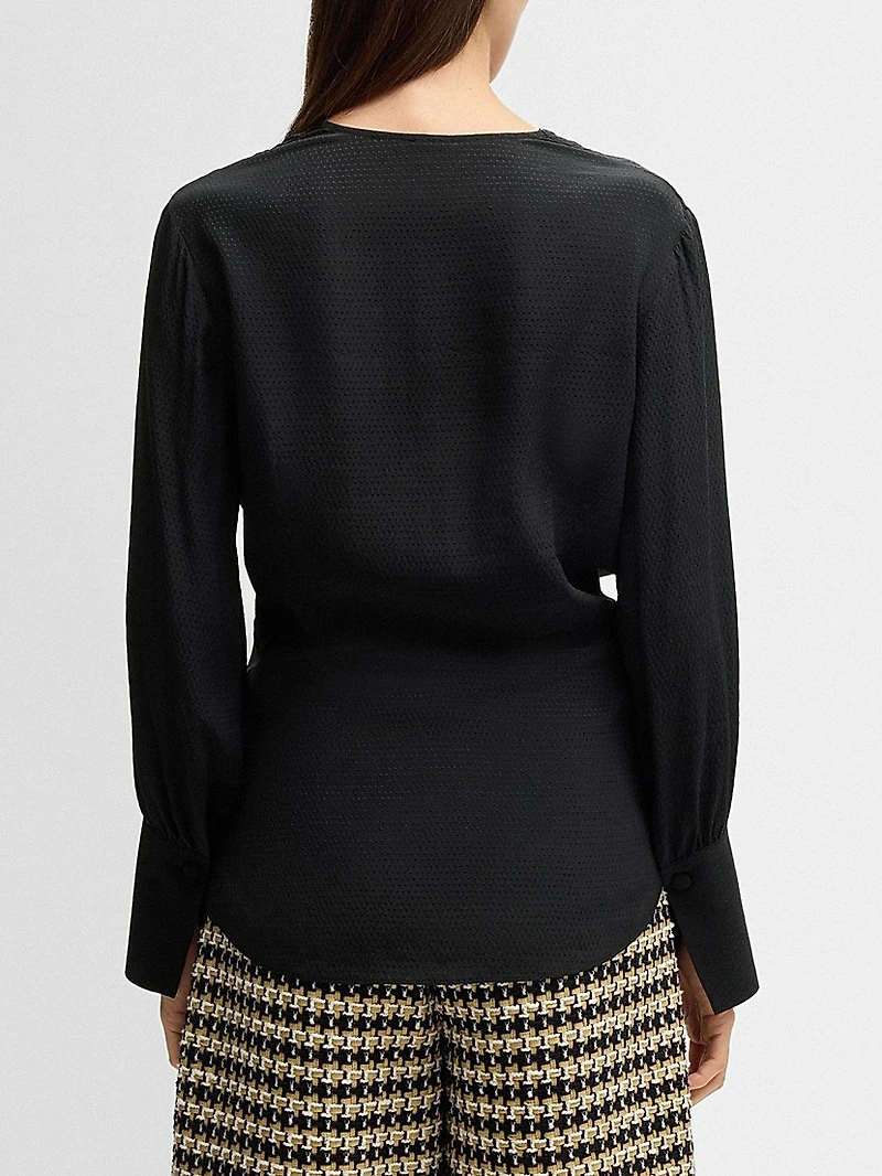 Regular-Fit Blouse Silk