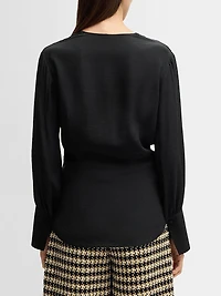 Regular-Fit Blouse Silk