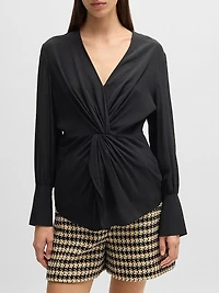 Regular-Fit Blouse Silk