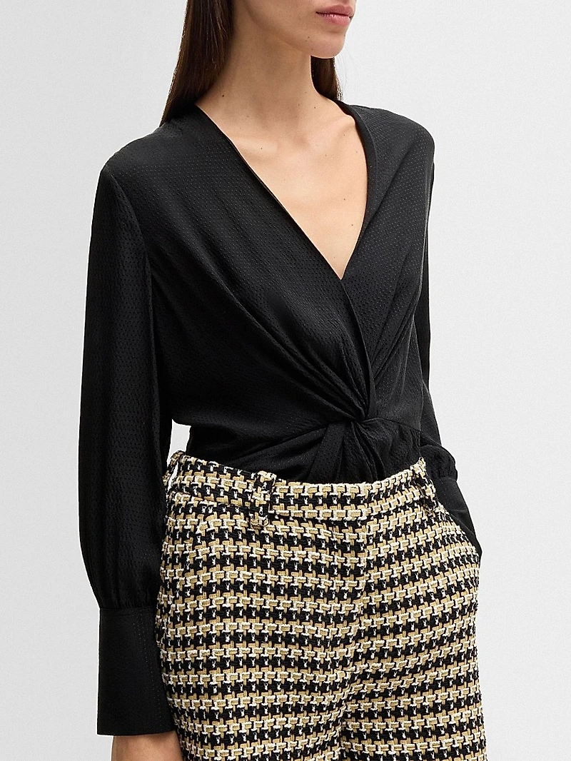 Regular-Fit Blouse Silk