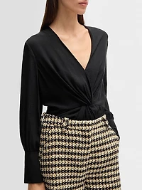 Regular-Fit Blouse Silk