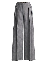 Regular-Fit Trousers with Pleated Front