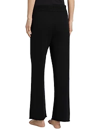 Do Not Disturb Cotton-Cashmere Straight-Leg Pants