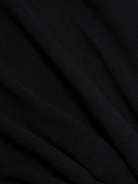 Do Not Disturb Cotton-Cashmere Crewneck Top