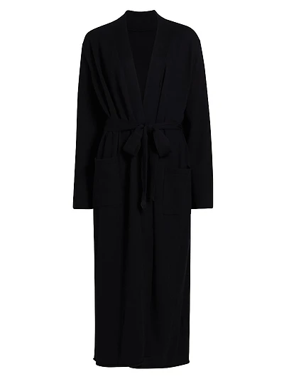 Do Not Disturb Cotton-Cashmere Maxi Robe