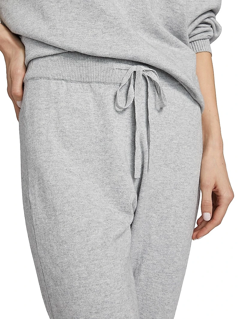 Do Not Disturb Cotton-Cashmere Joggers