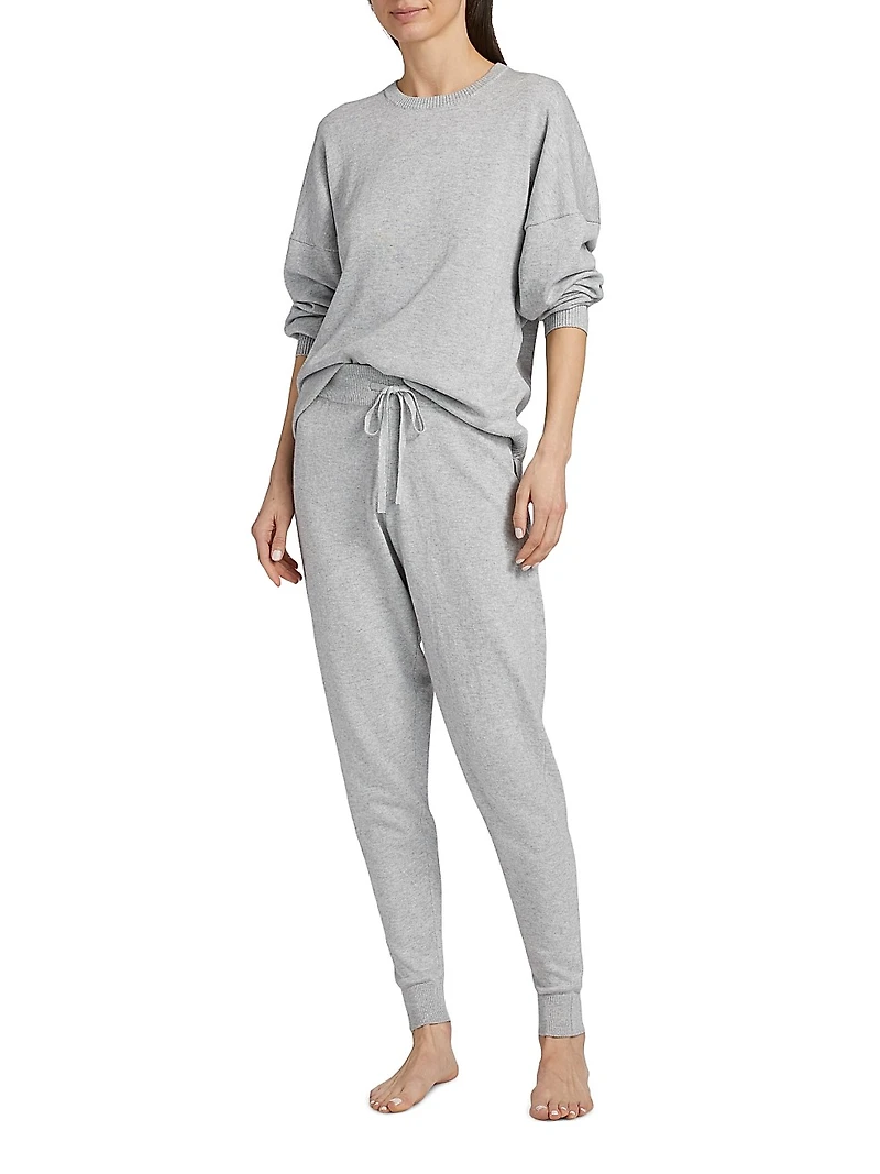 Do Not Disturb Cotton-Cashmere Joggers