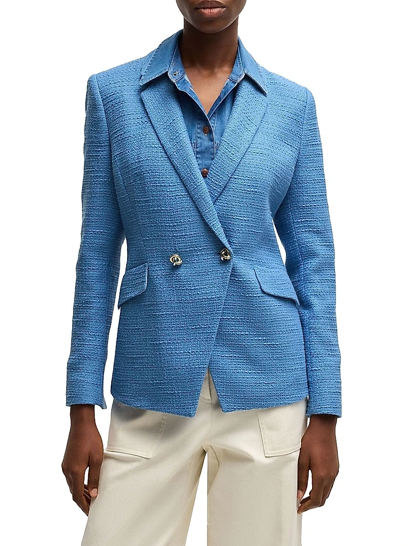 Slim-Fit Blazer Tweed