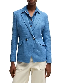 Slim-Fit Blazer Tweed