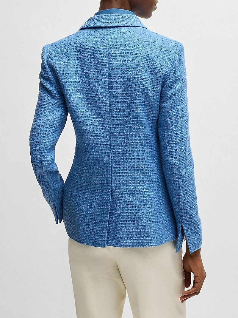 Slim-Fit Blazer Tweed