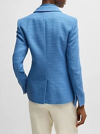 Slim-Fit Blazer Tweed