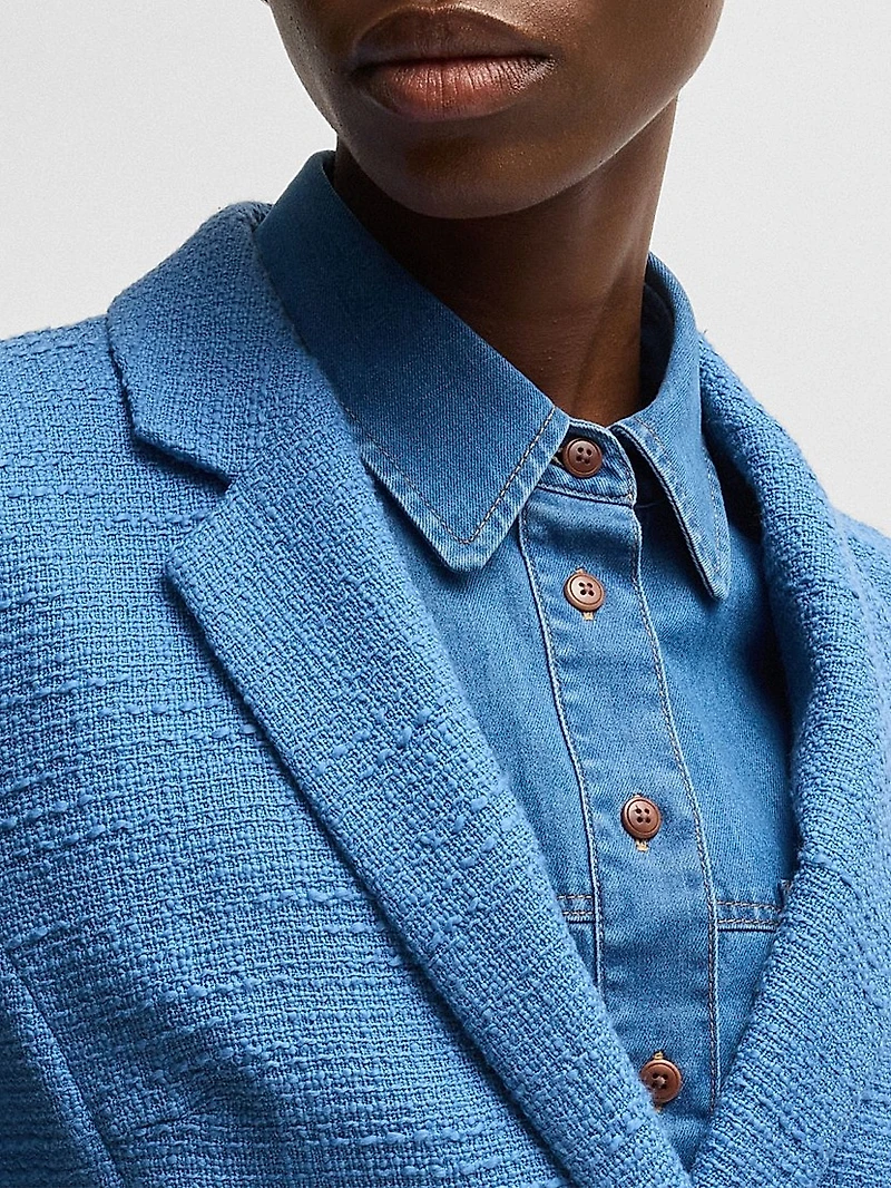 Slim-Fit Blazer Tweed