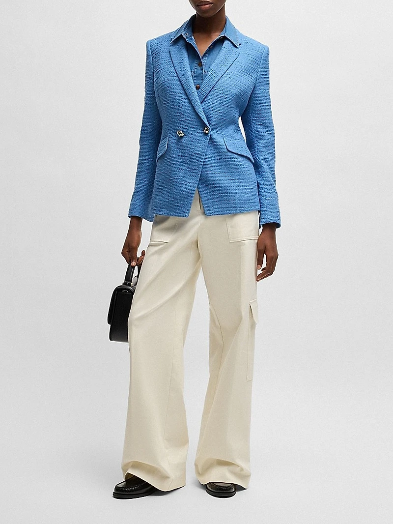 Slim-Fit Blazer Tweed