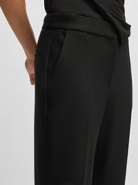 Slim-Fit Trousers with Bootcut Leg