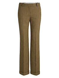 Regular-Fit Trousers Herringbone Stretch Fabric