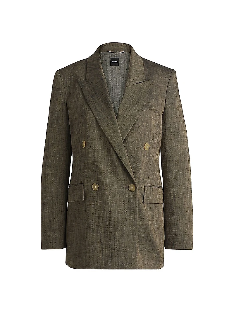 Regular-Fit Double-Breasted Blazer