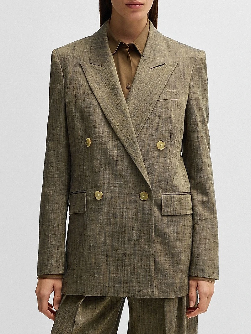 Regular-Fit Double-Breasted Blazer