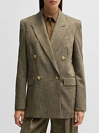 Regular-Fit Double-Breasted Blazer