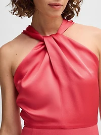 Twist-Detail Dress Stretch Fabric