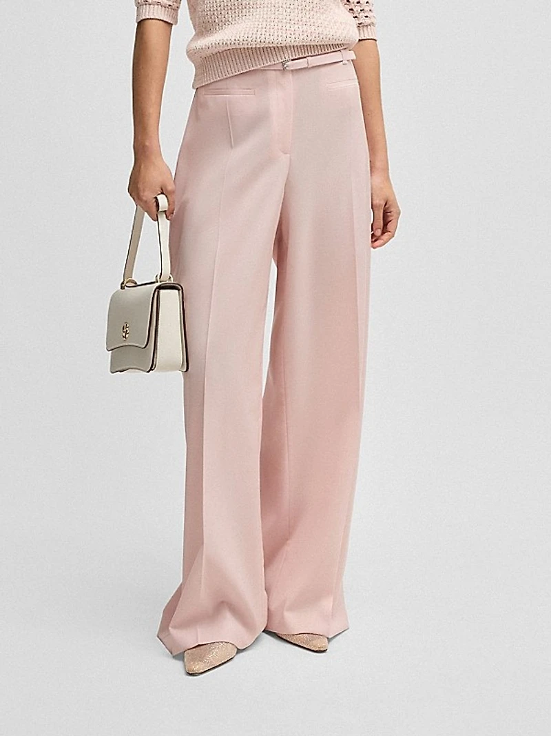 Relaxed-Ft Trousers in Virgin Wool