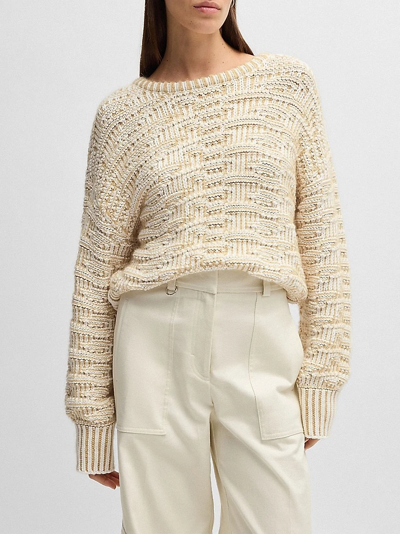 Sweater with 3D Knit
